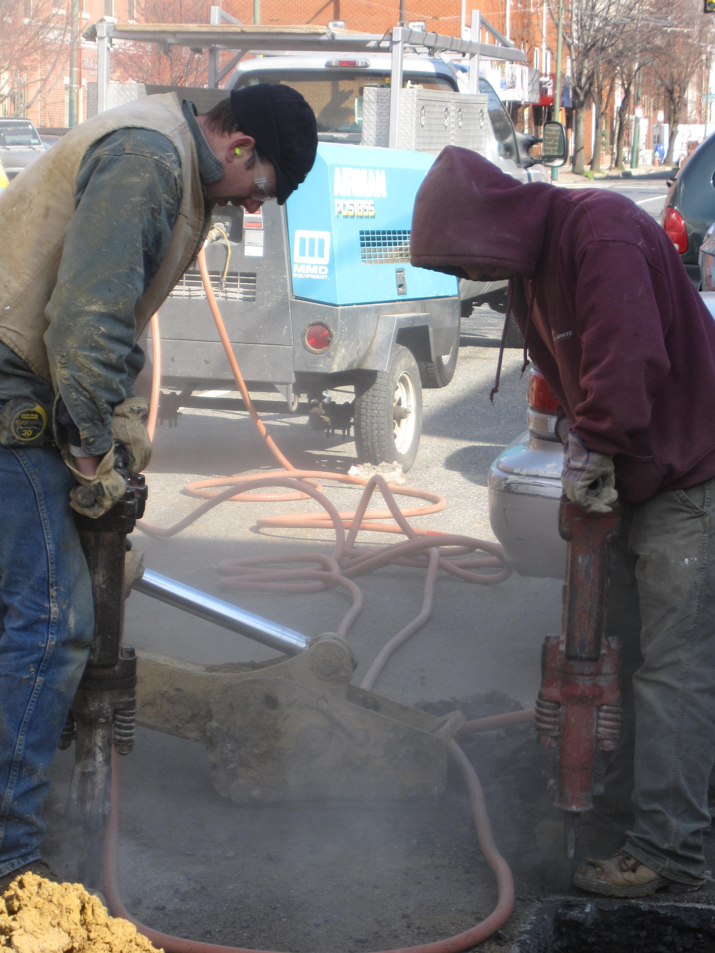 Curb trap, main drain, sewer lateral and water service replacement