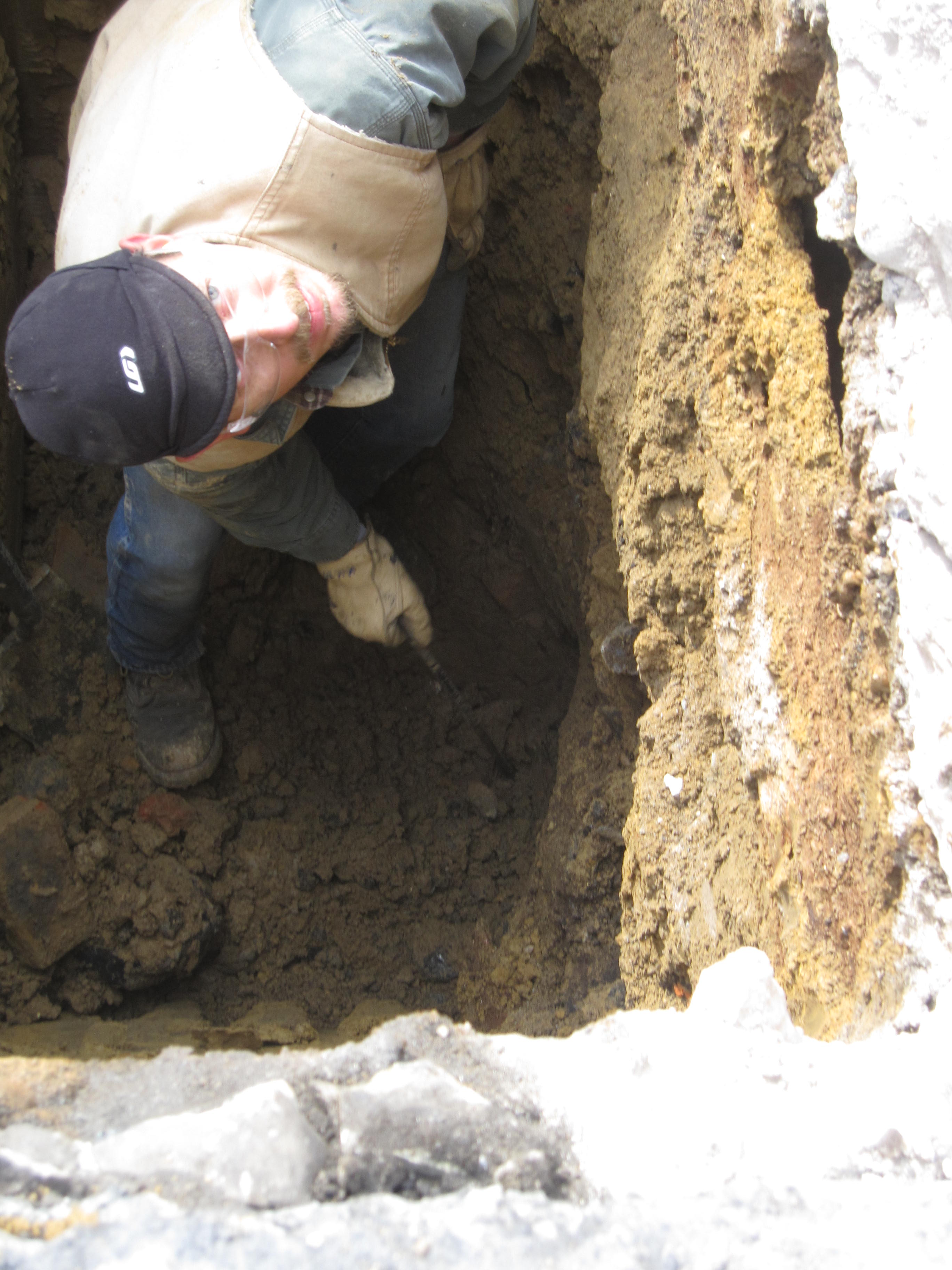 Curb trap, main drain, sewer lateral and water service replacement